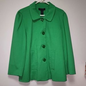 Dialogue Green Lined Jacket L NWT